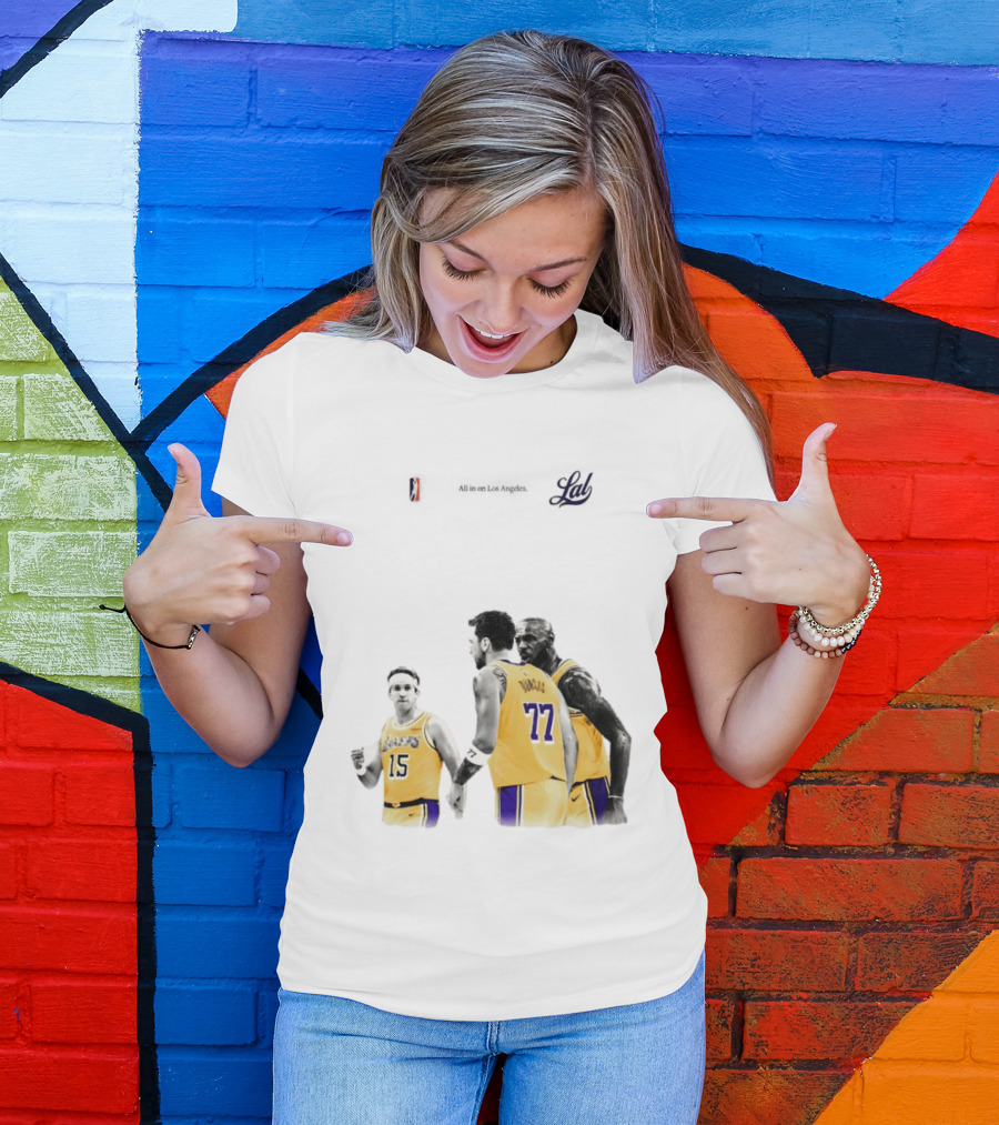 LeBron James Austin Reaves Luka Doncic Lakers Ring Season 2026 Los Angeles NBA Championship Dream Team T-Shirt
