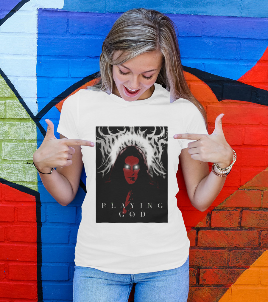 Notshiva Playing God Gothic Dark T-Shirt