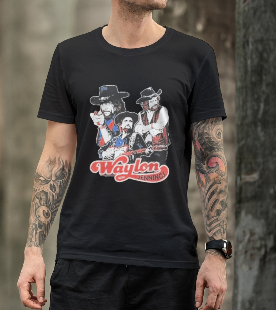 Waylon Jennings Cowboy Trio T-Shirt