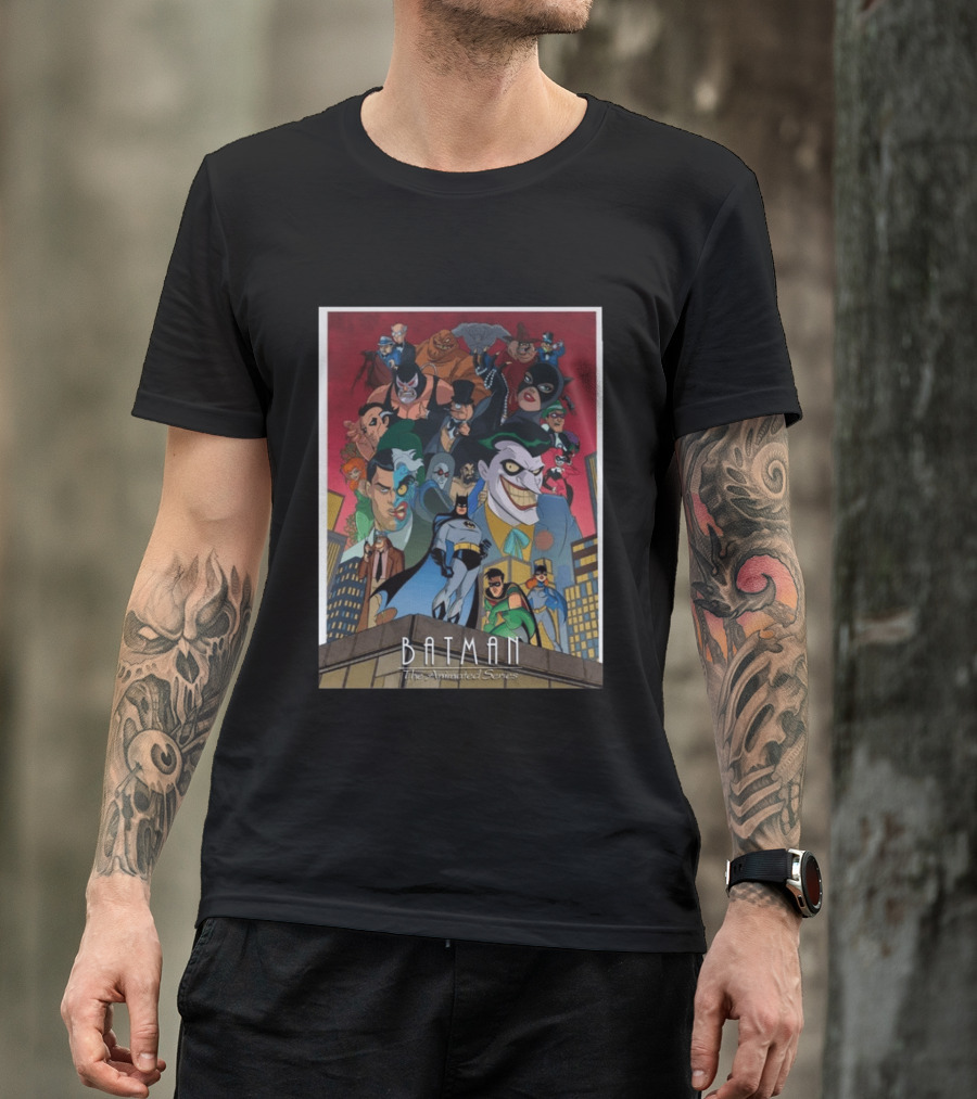 Batman The Animated Series 1992 Cast Villains Gotham City T-Shirt