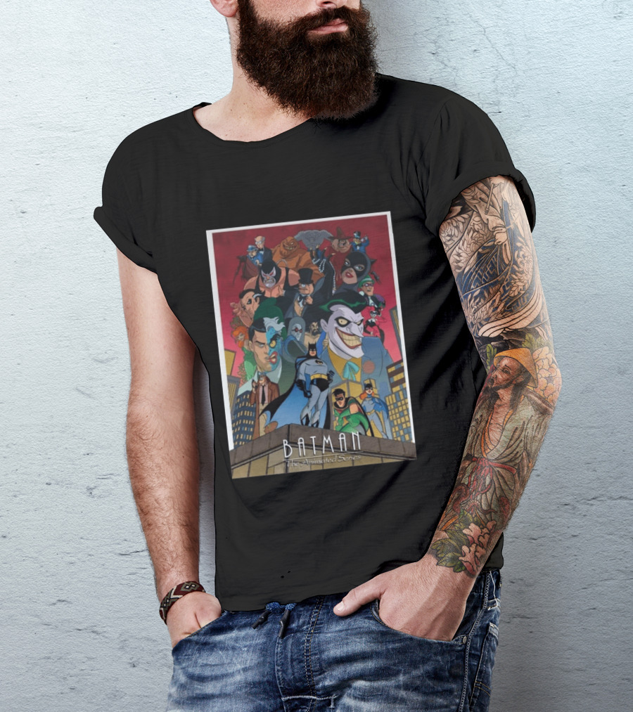 Batman The Animated Series 1992 Cast Villains Gotham City T-Shirt