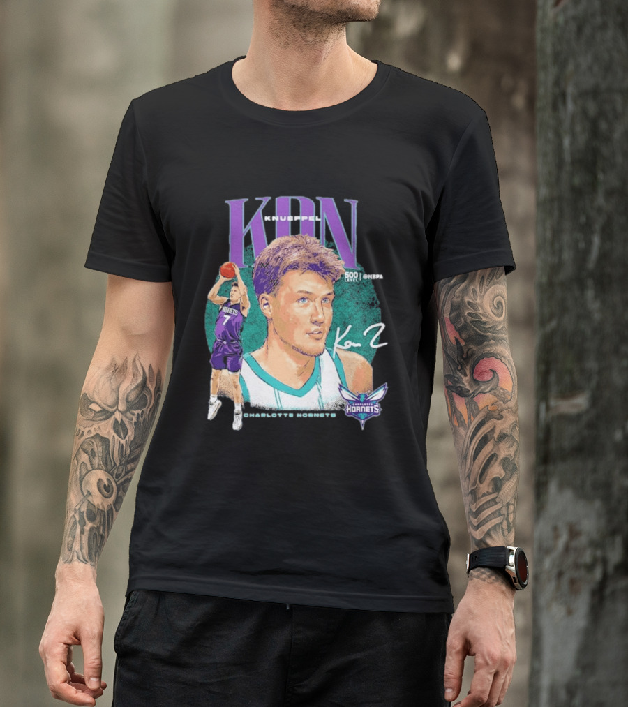 Kon Knueppel Charlotte Hornets Dual Player 500 Level NBA T-Shirt