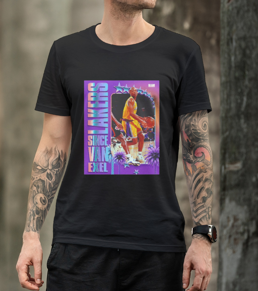 Lakers Since Van Exel SLAM Magazine Retro Basketball Legends T-Shirt
