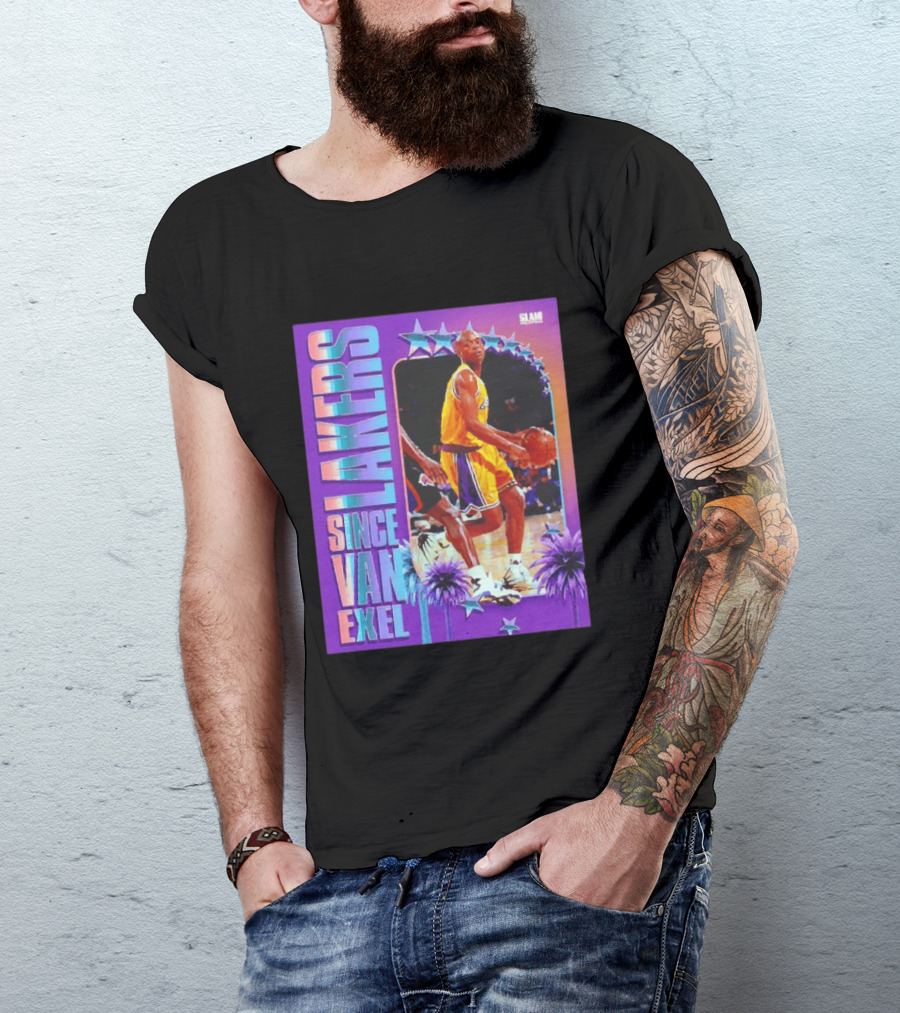 Lakers Since Van Exel SLAM Magazine Retro Basketball Legends T-Shirt