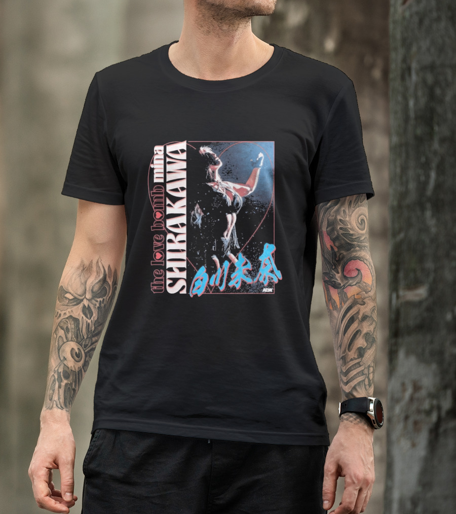 Mina Shirakawa The Love Bomb AEW Shirakawa T-Shirt