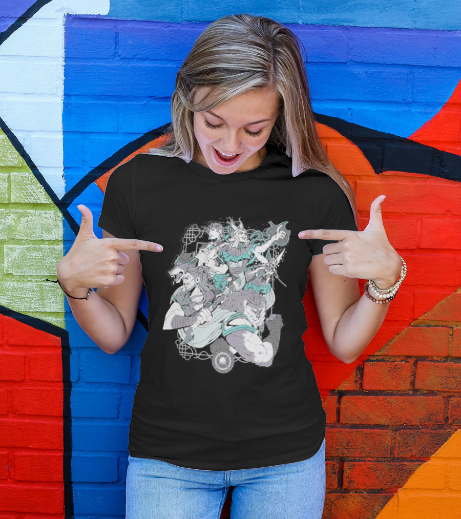 Critical Role Heroes Araman Soldiers Legendary Fantasy Characters T-Shirt