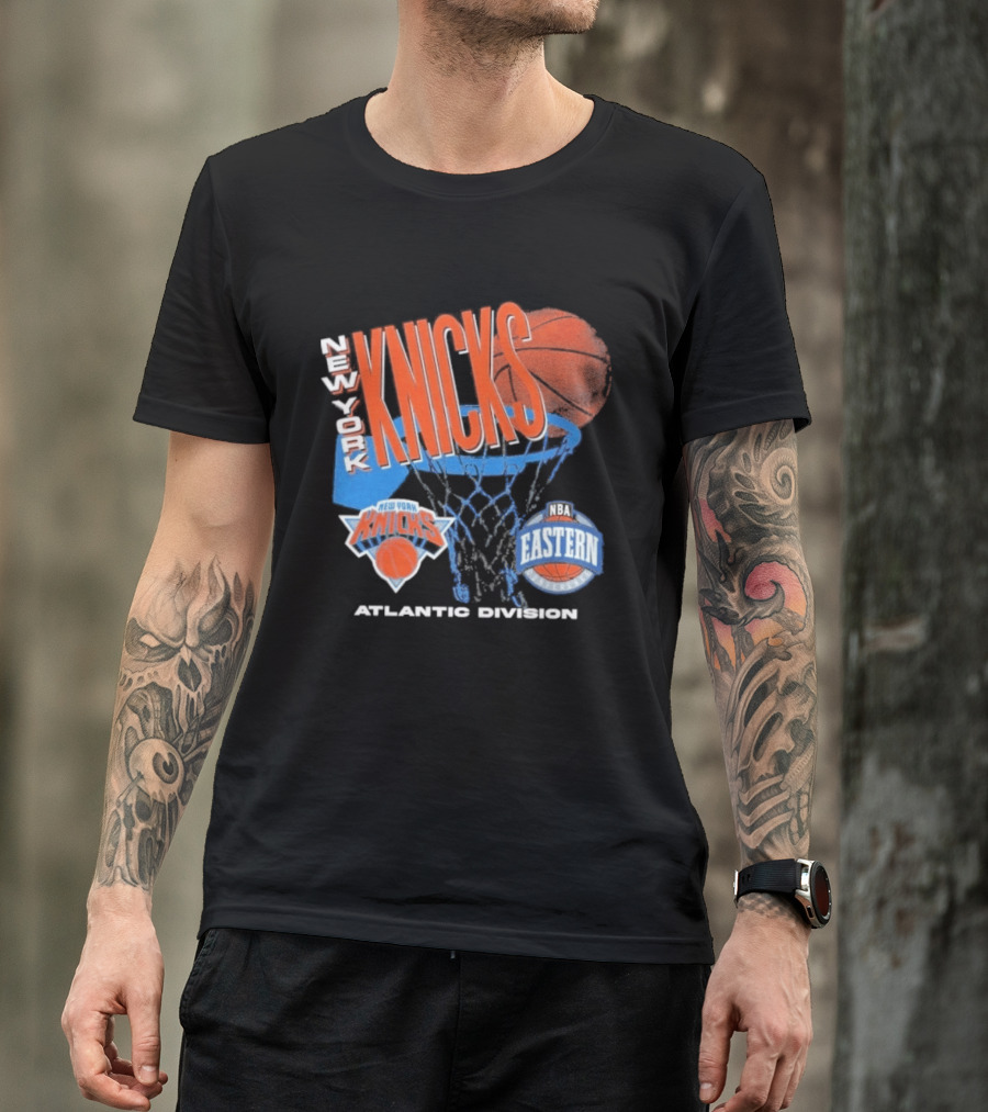 New York Knicks 90s Hardwood Classics Eastern Atlantic Division T-Shirt