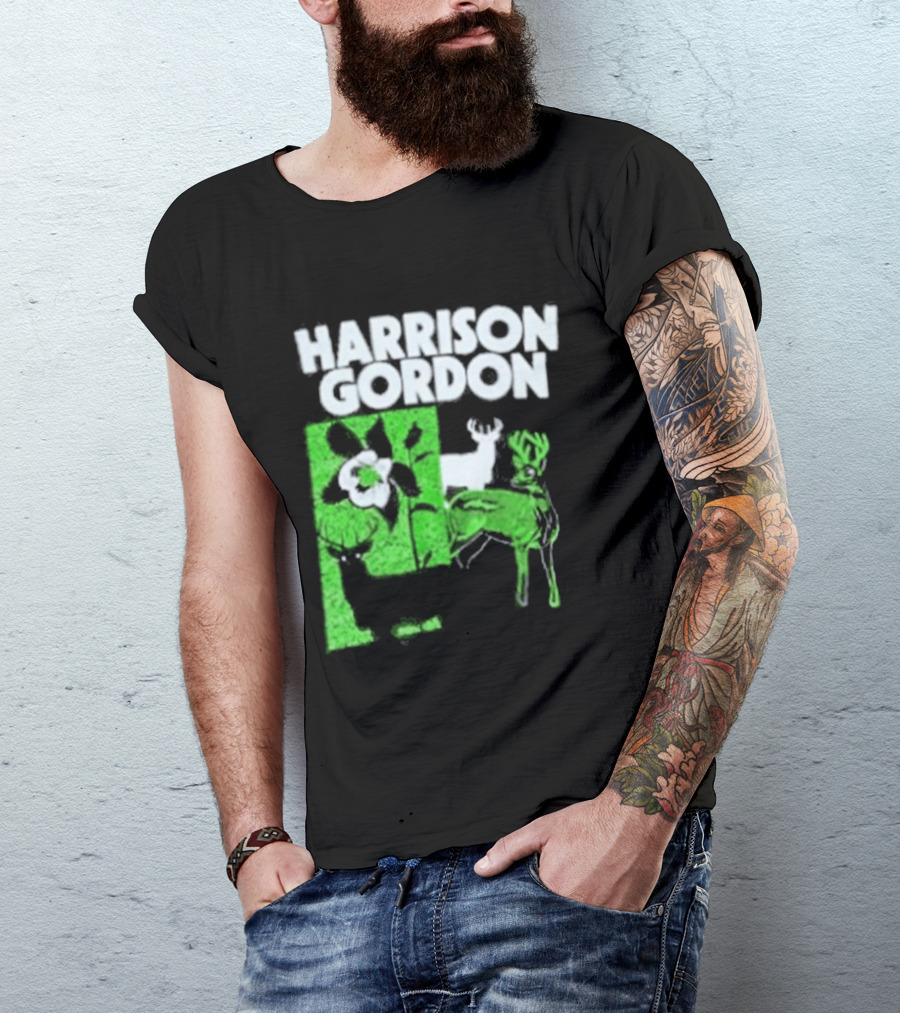 Harrison Gordon Tour Nature Wildlife Deer Flower T-Shirt