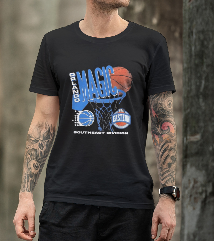 Orlando Magic 90s Hardwood Classics Southeast Division NBA Eastern Conference Basketball T-Shirt