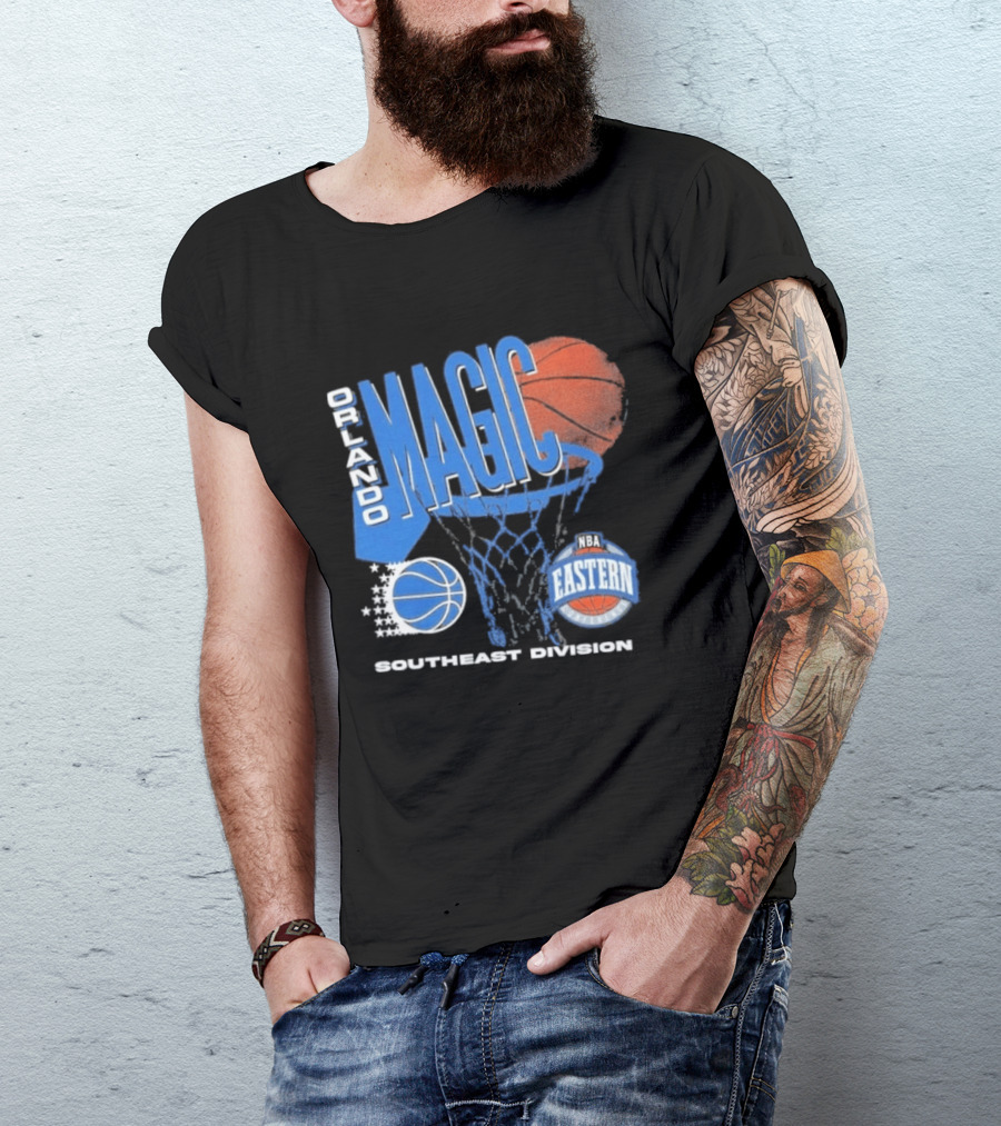 Orlando Magic 90s Hardwood Classics Southeast Division NBA Eastern Conference Basketball T-Shirt