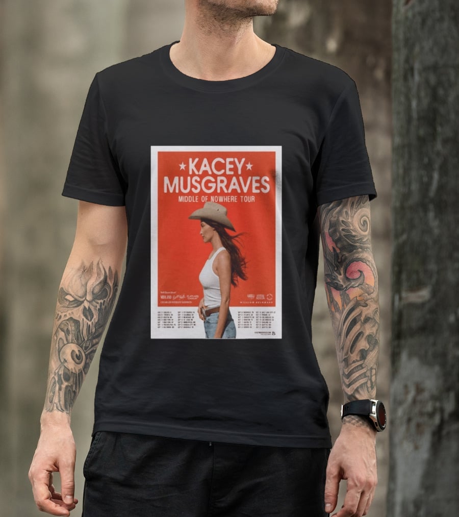 Kacey Musgraves Middle Of Nowhere Tour 2026 Concert Country Music Event T-Shirt