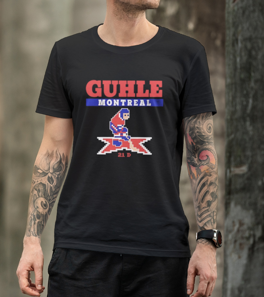Guhle Montreal Canadiens Pixel Art 21 D Hockey T-Shirt