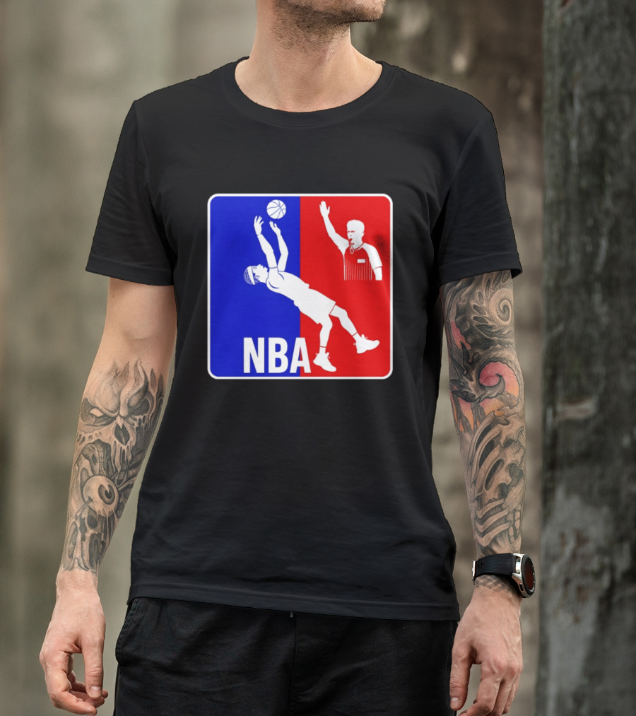 NBA 2026 SGA Flopping Moment OKC Thunder With Referee T-Shirt