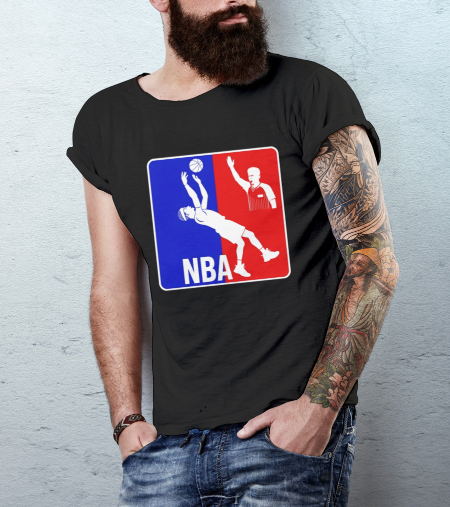 NBA 2026 SGA Flopping Moment OKC Thunder With Referee T-Shirt