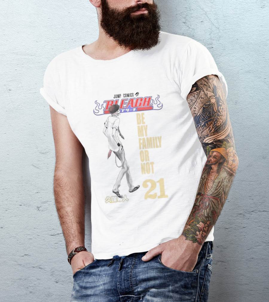 BLEACH Be My Family Or Not 21 Manga Volume Cover T-Shirt