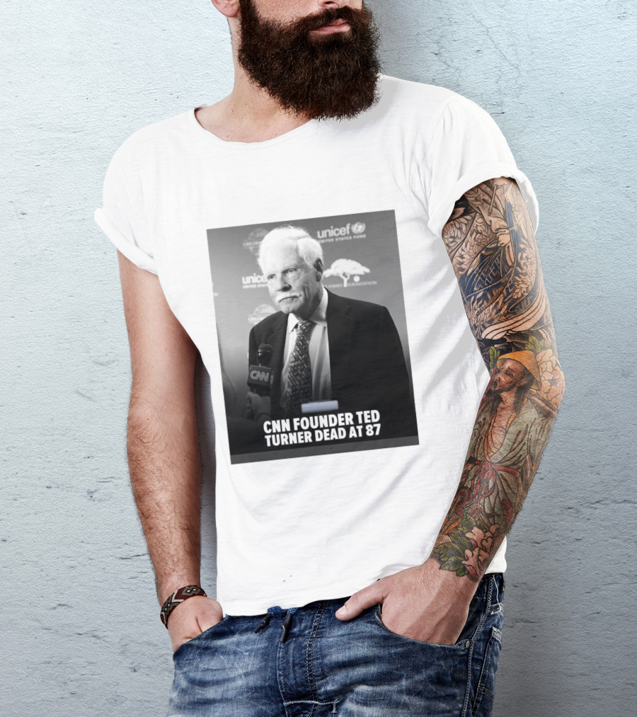 CNN Founder Ted Turner Dead At 87 UNICEF Interview T-Shirt