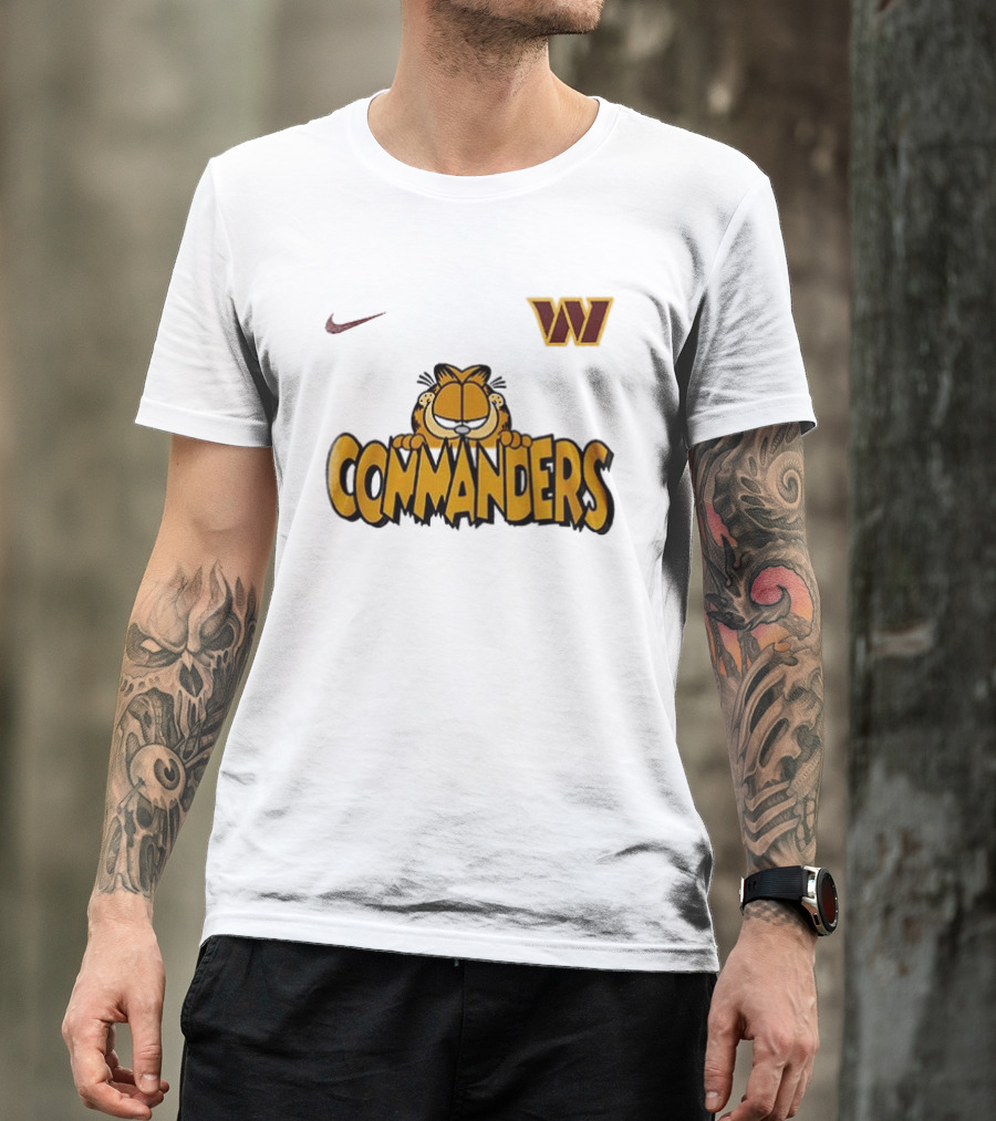Nike Washington Commanders Garfield Collaboration Football Fan Collection T-Shirt