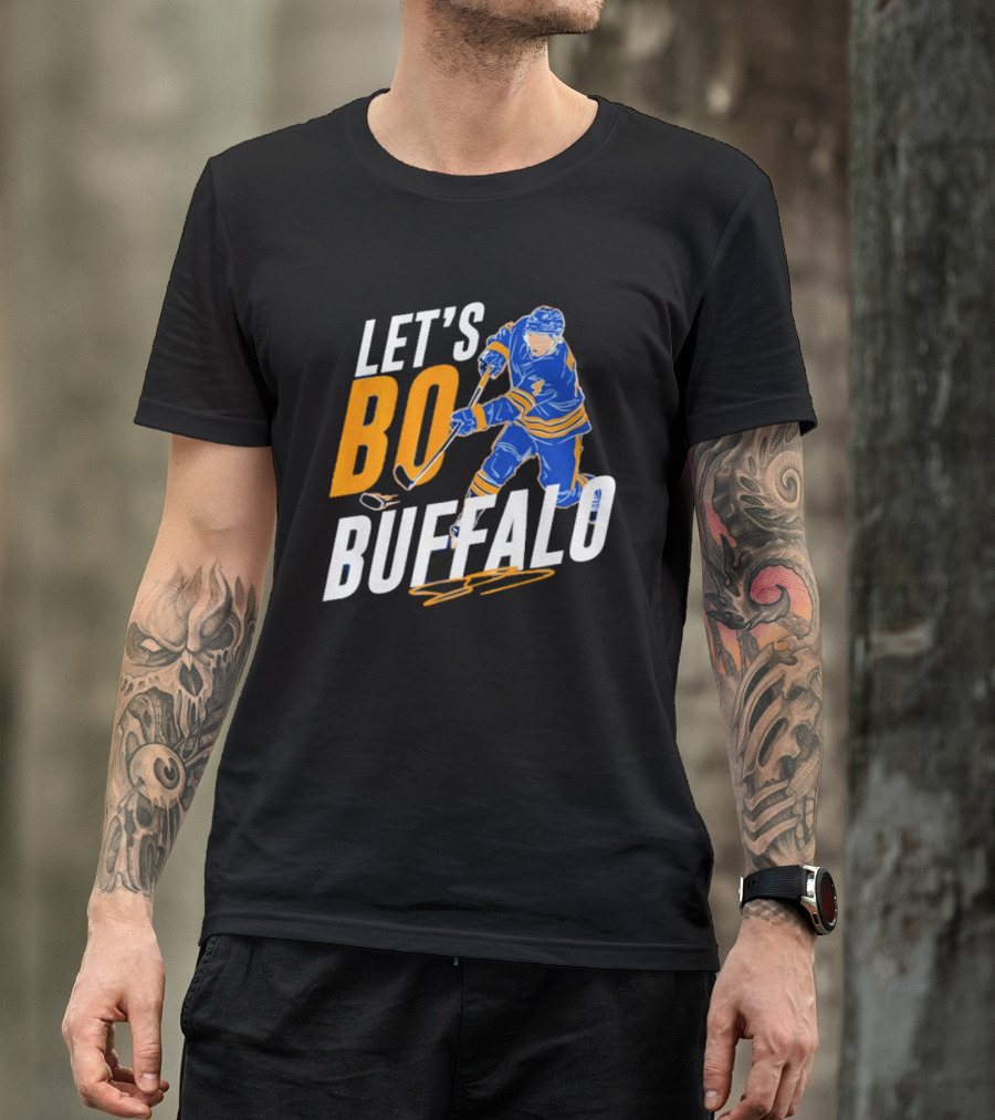 Let's Bo Buffalo Hockey Bowen Byram Buffalo Sabres T-Shirt