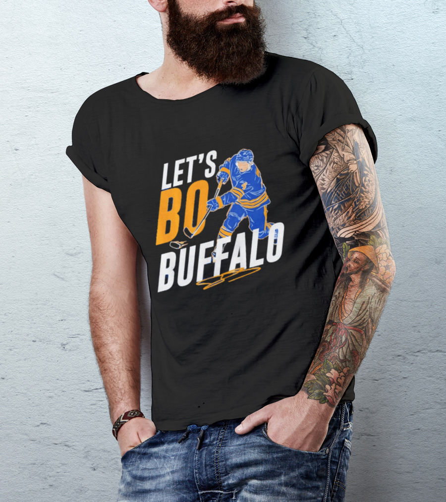 Let's Bo Buffalo Hockey Bowen Byram Buffalo Sabres T-Shirt