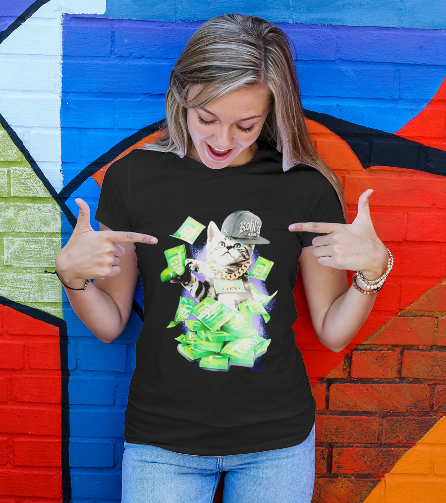 Cats Love Kohl's Cash KC Cap And Gold Chain T-Shirt