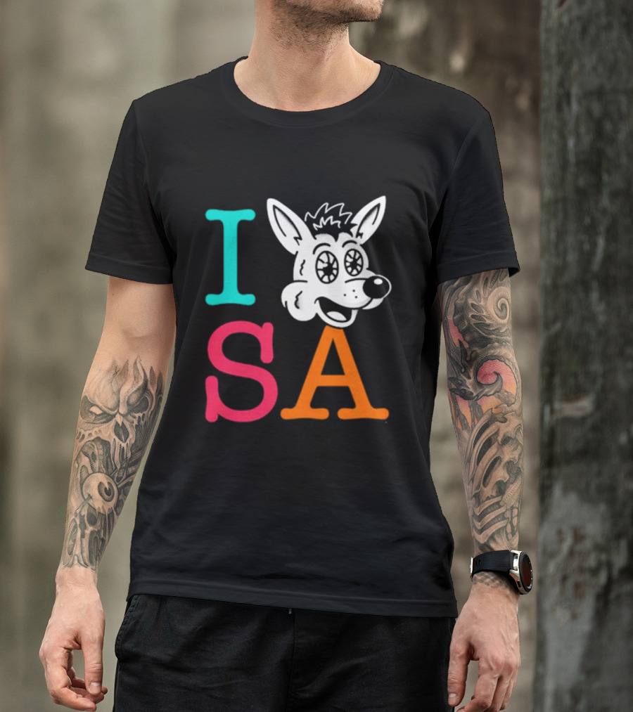 I Love SA Coyote Spurs Basketball T-Shirt
