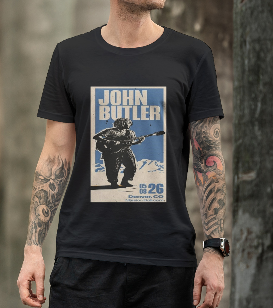 John Butler May 8 2026 Denver CO Mission Ballroom T-Shirt