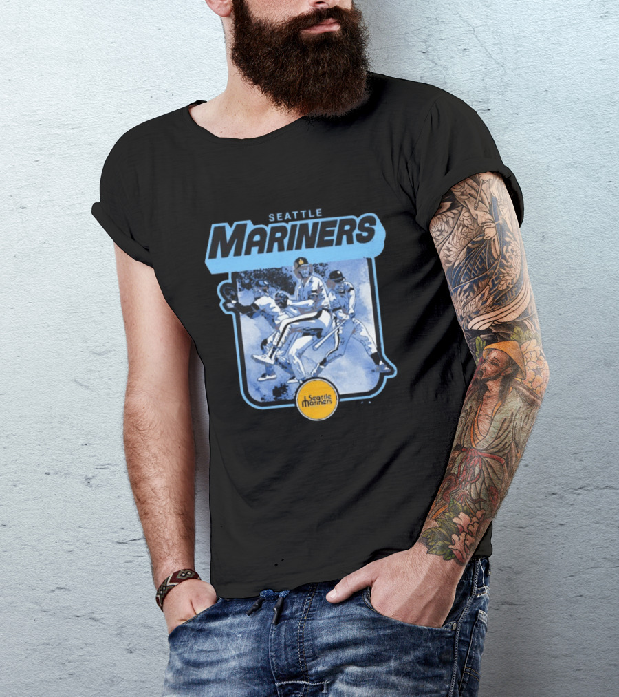 Seattle Mariners Retro Cooperstown Collection Baseball Team Players T-Shirt