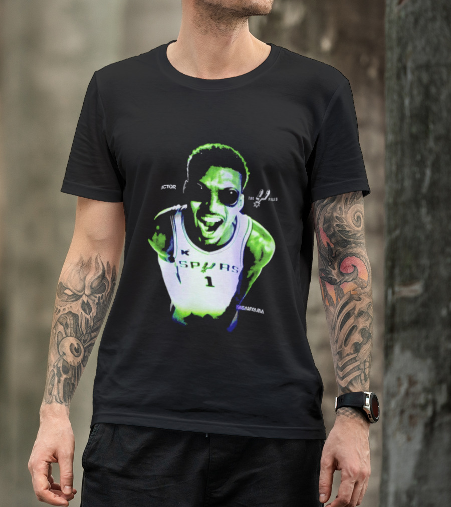 The Alien Victor Wembanyama Spurs X Files Mashup Paranormal Basketball T-Shirt