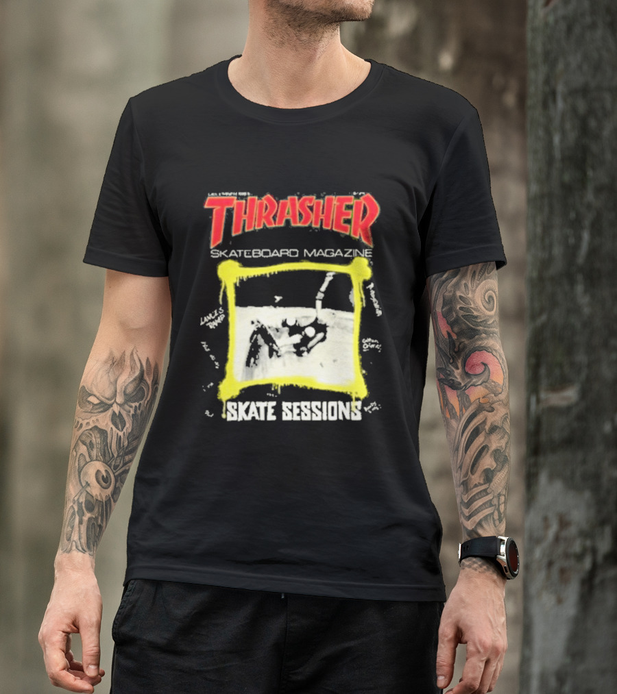 Thrasher Skateboard Magazine December 1983 Skate Sessions T-Shirt