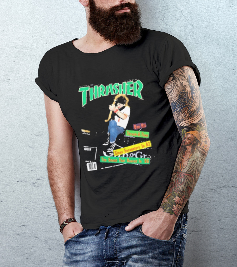 Thrasher Magazine February 1987 Pushead J Sam Somewhere In AZ The Sound You Heard In 86 T-Shirt