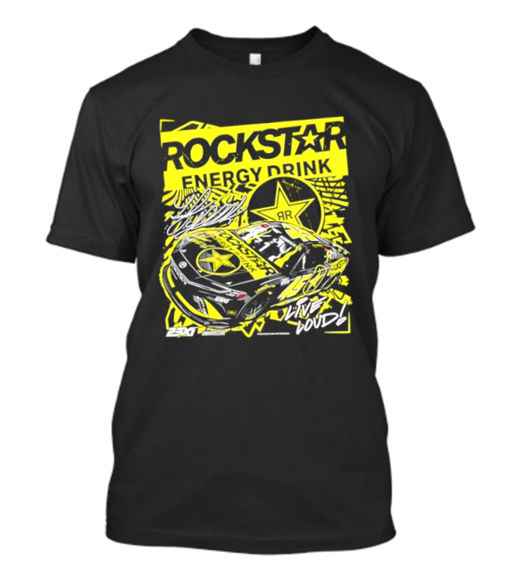 Tyler Reddick 23XI Racing Rockstar Energy Drink Car T-Shirt