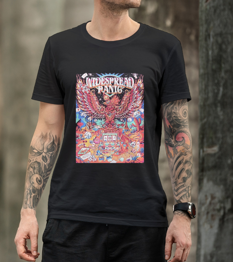 Widespread Panic Las Vegas 2026 Concert With Casino And Phoenix T-Shirt