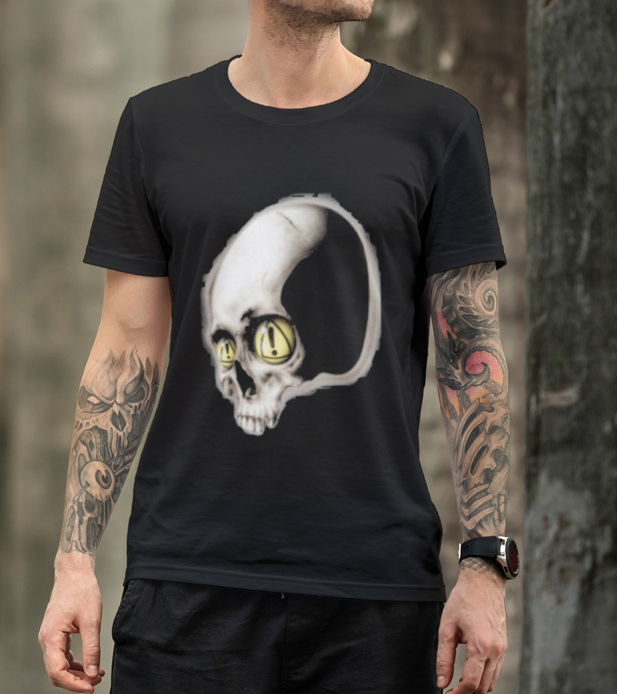 Yeat Dangerous Summer Skull Graphic With Distorted 3D Effect T-Shirt