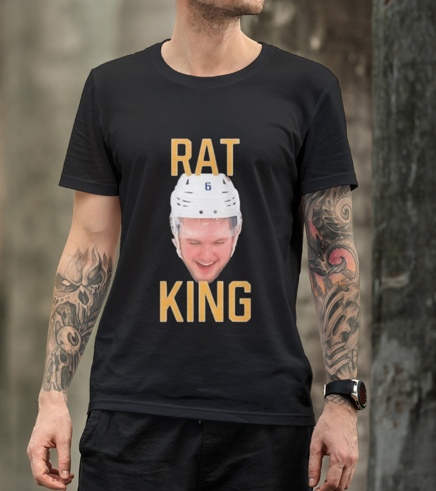 Zach Benson Rat King Head Sabres Number 6 T-Shirt