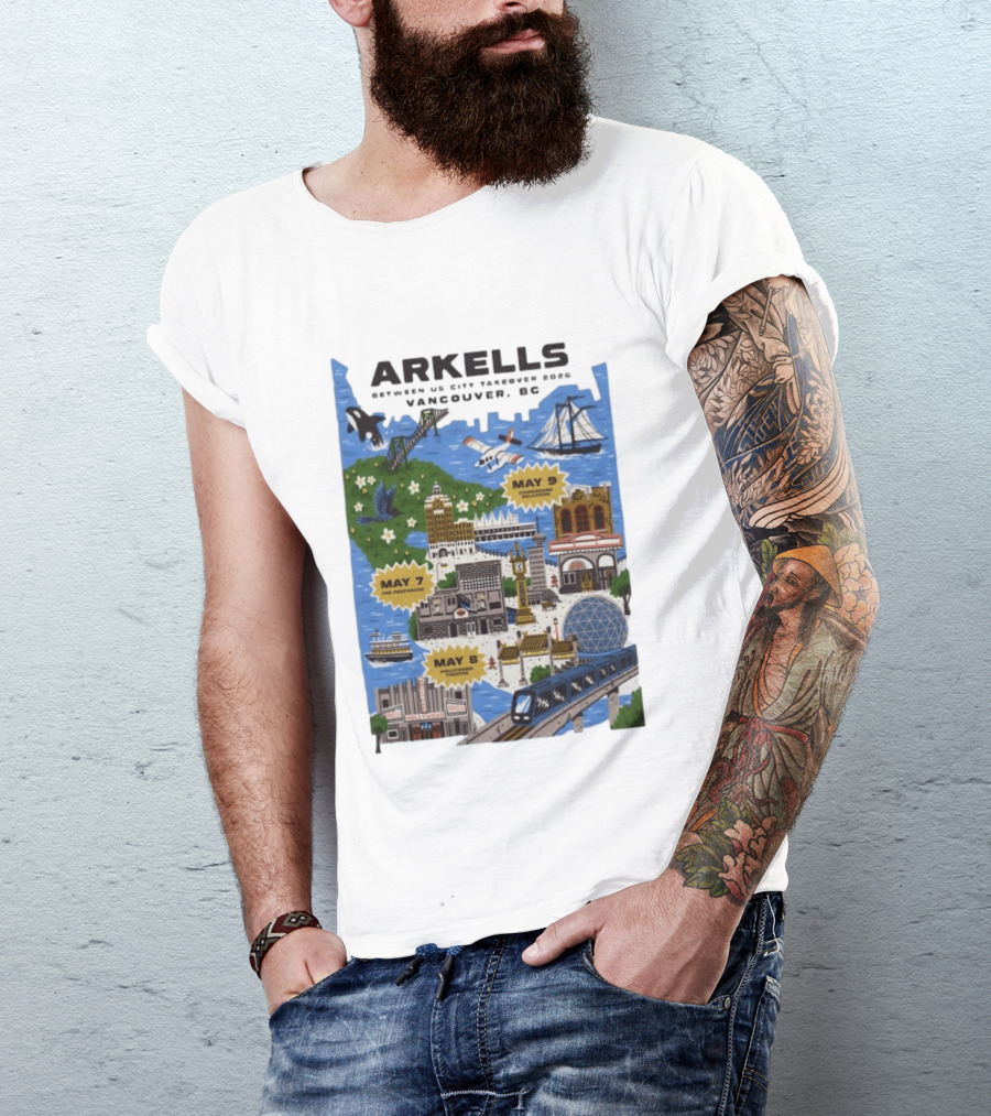 Arkells May 7 2026 The Penthouse Vancouver Concert T-Shirt