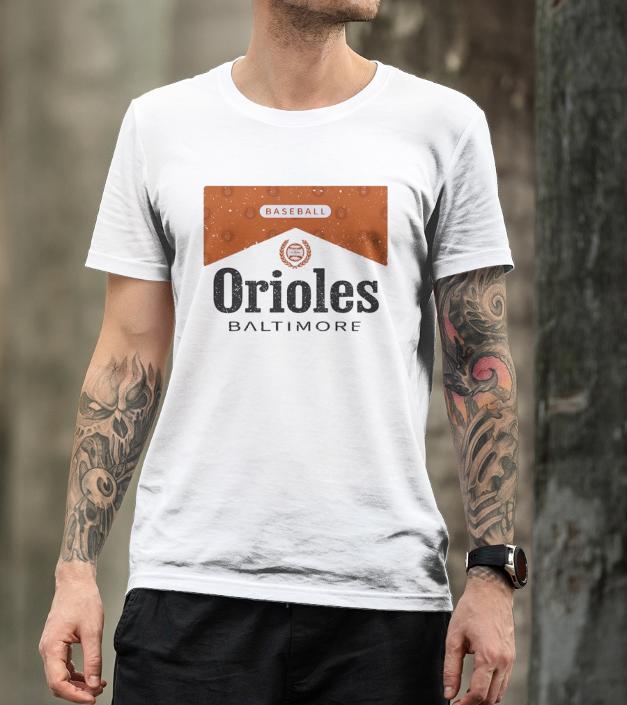 Baltimore Orioles Baseball Marlboro Collaboration T-Shirt