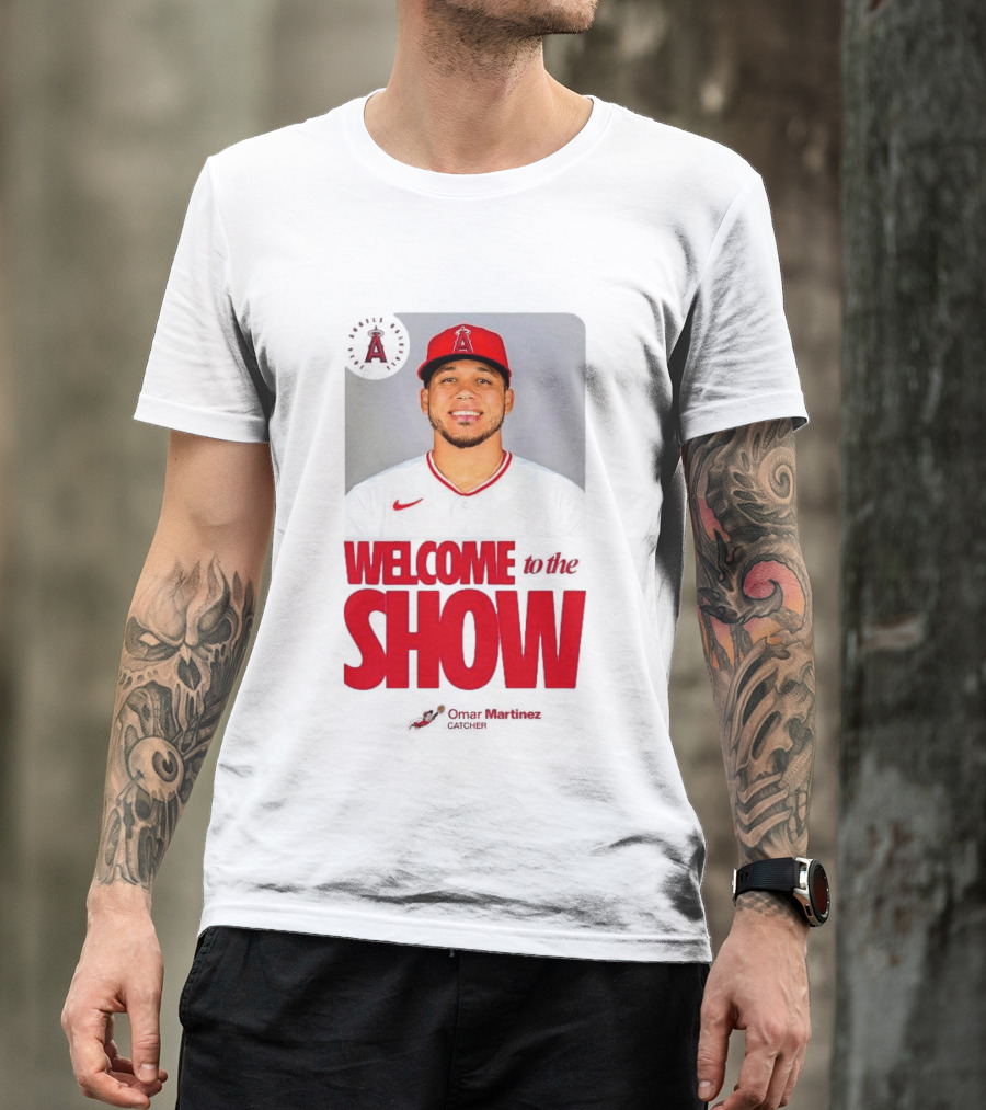 Los Angeles Angels Juan Lagares Welcome To The Show MLB Baseball T-Shirt