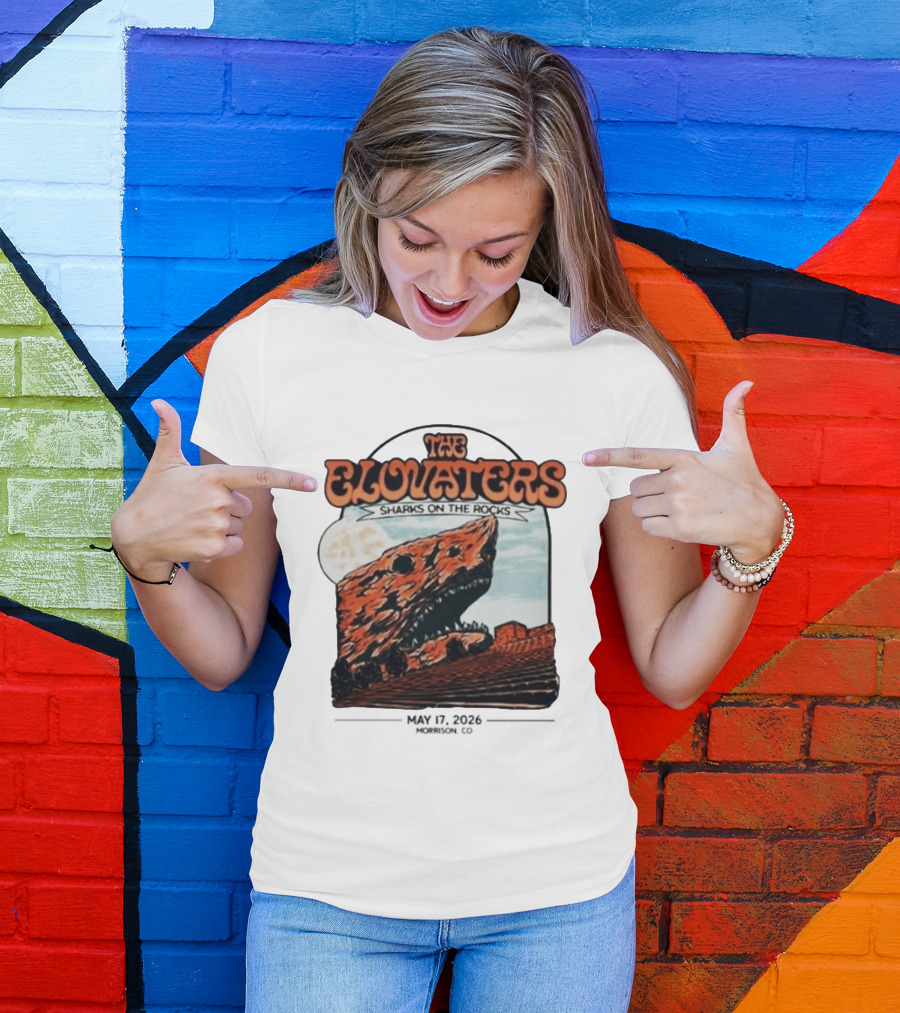 The Elovaters Sharks On The Rocks Red Rocks Amphitheatre 5 17 26 T-Shirt