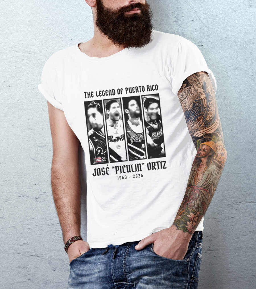 The Legend Of Puerto Rico José "Piculín" Ortiz 1963 2026 T-Shirt