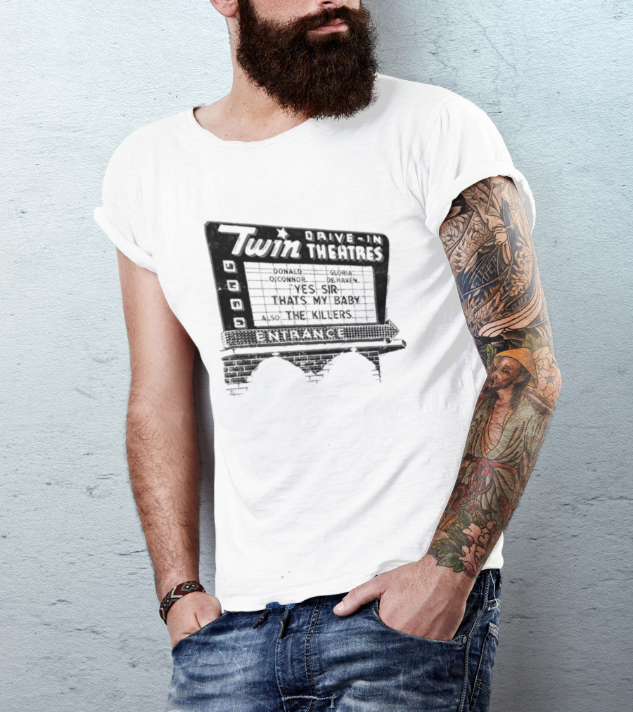 Twin Drive In Theatres Norwood Ohio Vintage Marquee Sign T-Shirt