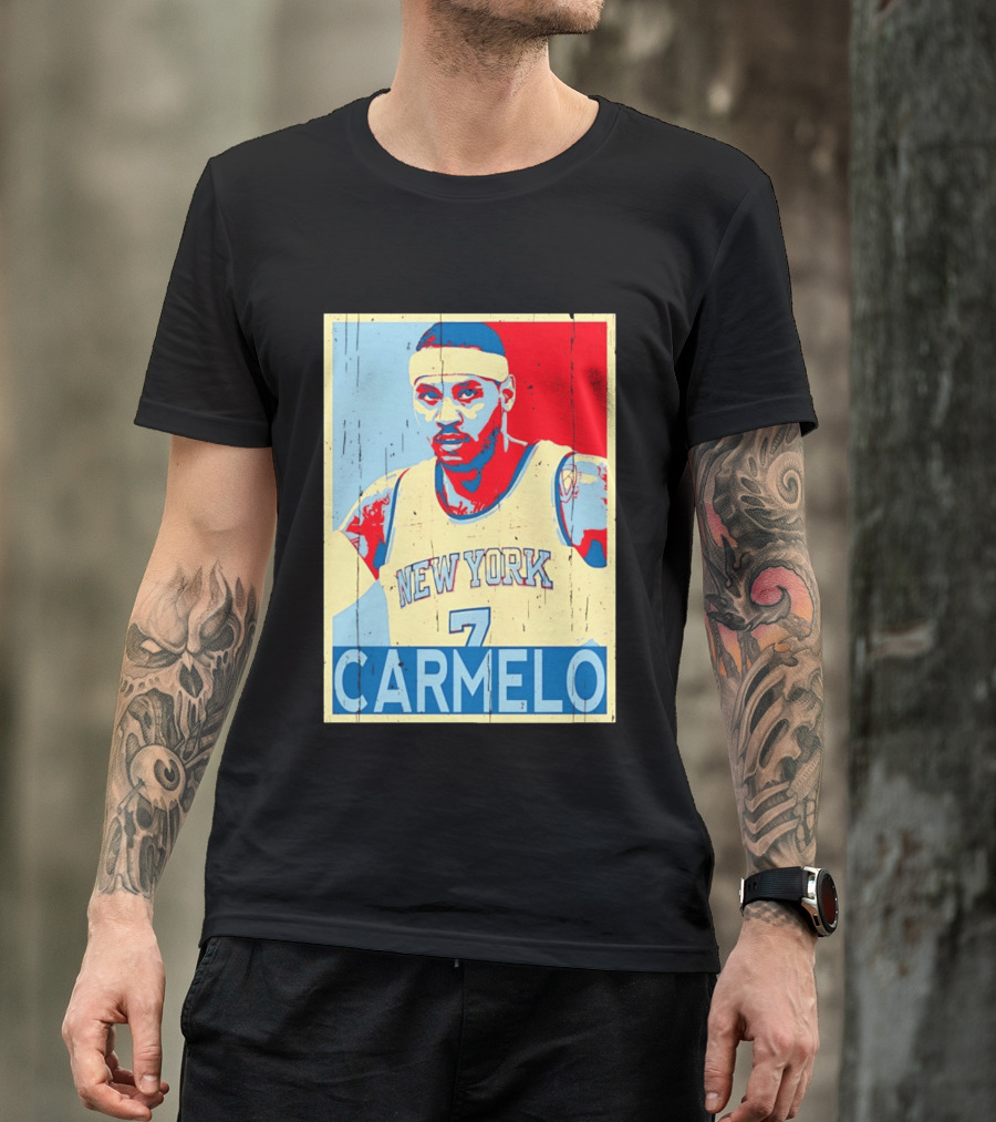 New York Knicks Carmelo Anthony 7 NBA T-Shirt
