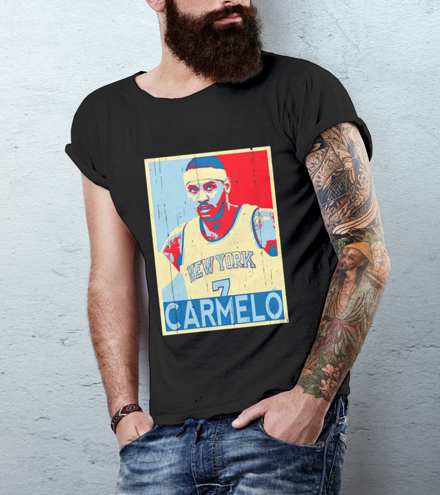 New York Knicks Carmelo Anthony 7 NBA T-Shirt