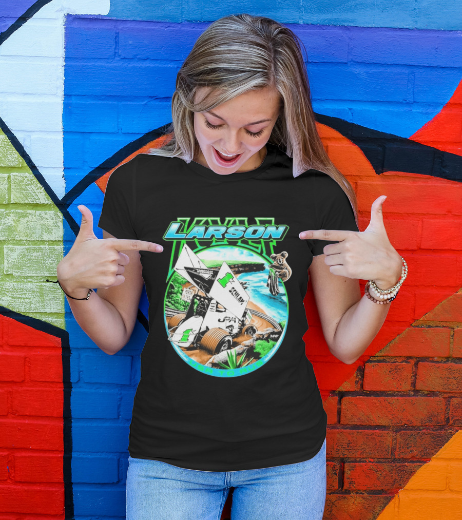 Kyle Larson Schlam USA To Aus Racing Perth Sprint Car T-Shirt
