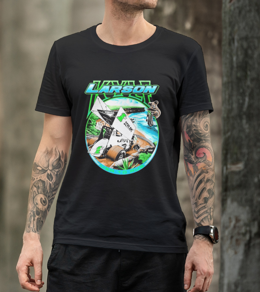 Kyle Larson Schlam USA To Aus Racing Perth Sprint Car T-Shirt