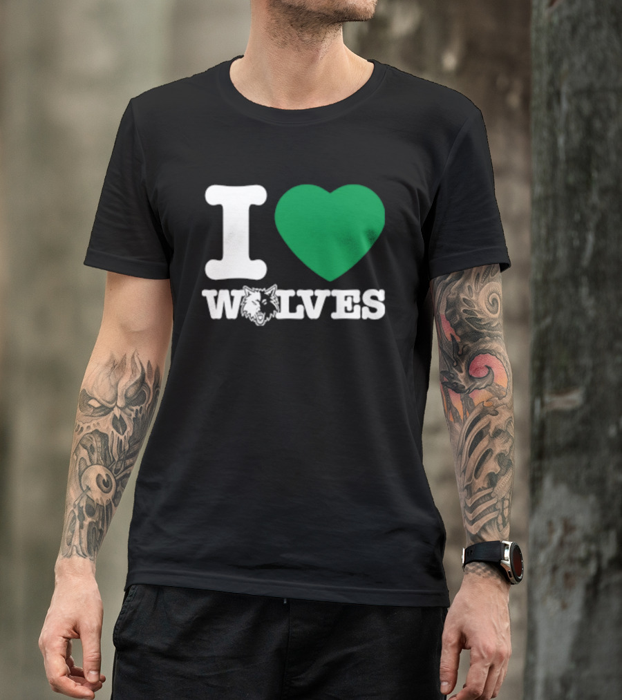 Minnesota Timberwolves I Love Wolves T-Shirt