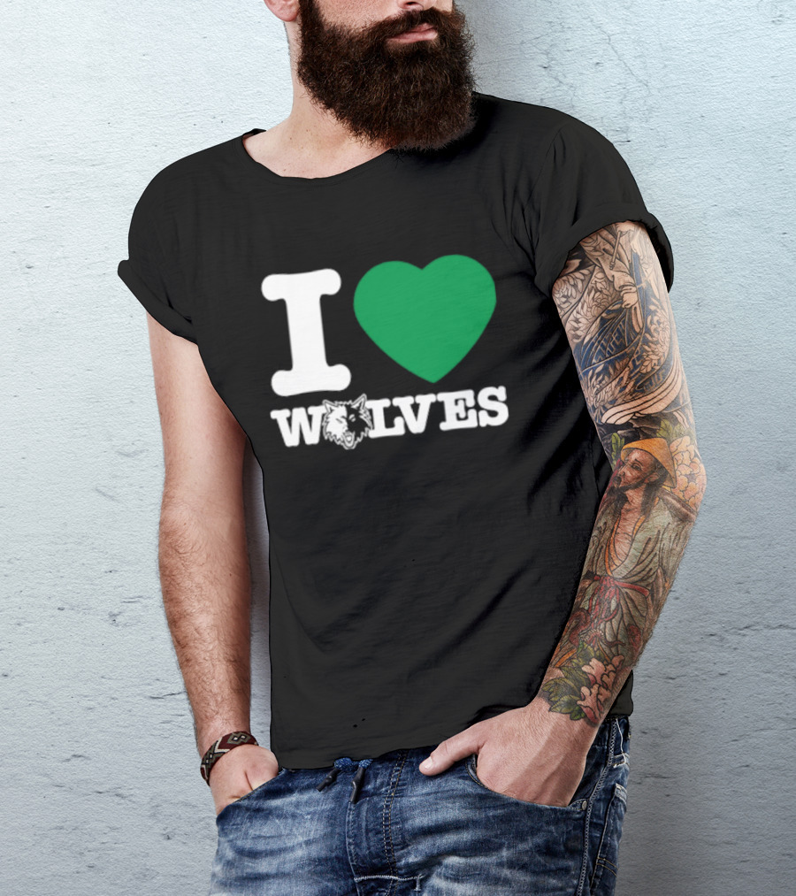 Minnesota Timberwolves I Love Wolves T-Shirt