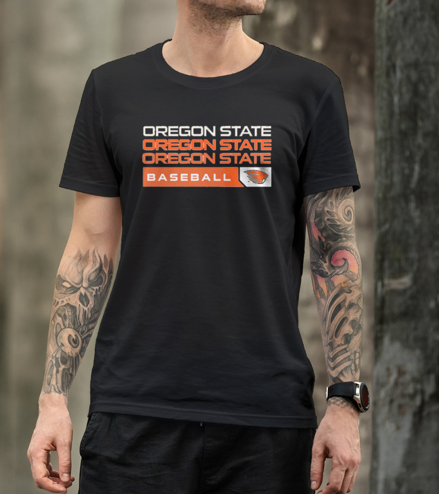 Oregon State Beavers College Baseball 2026 Tri Blend T-Shirt