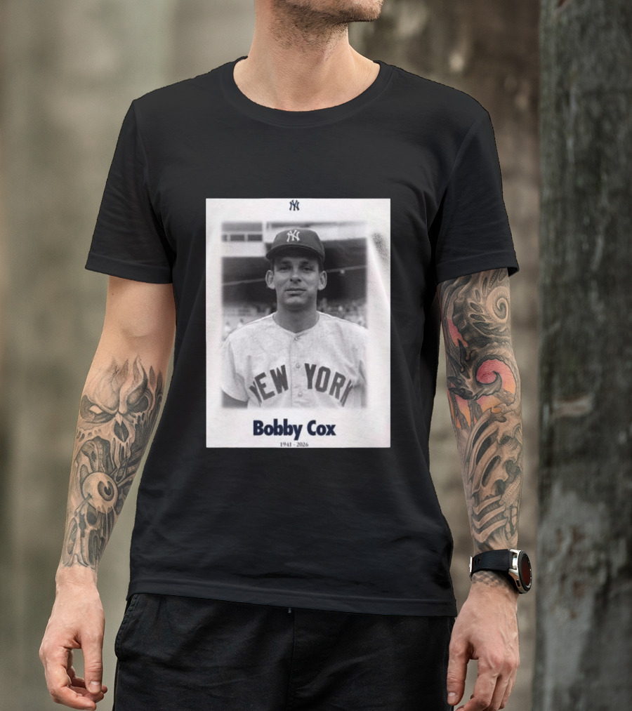 New York Yankees Bobby Cox 1941 2026 T-Shirt