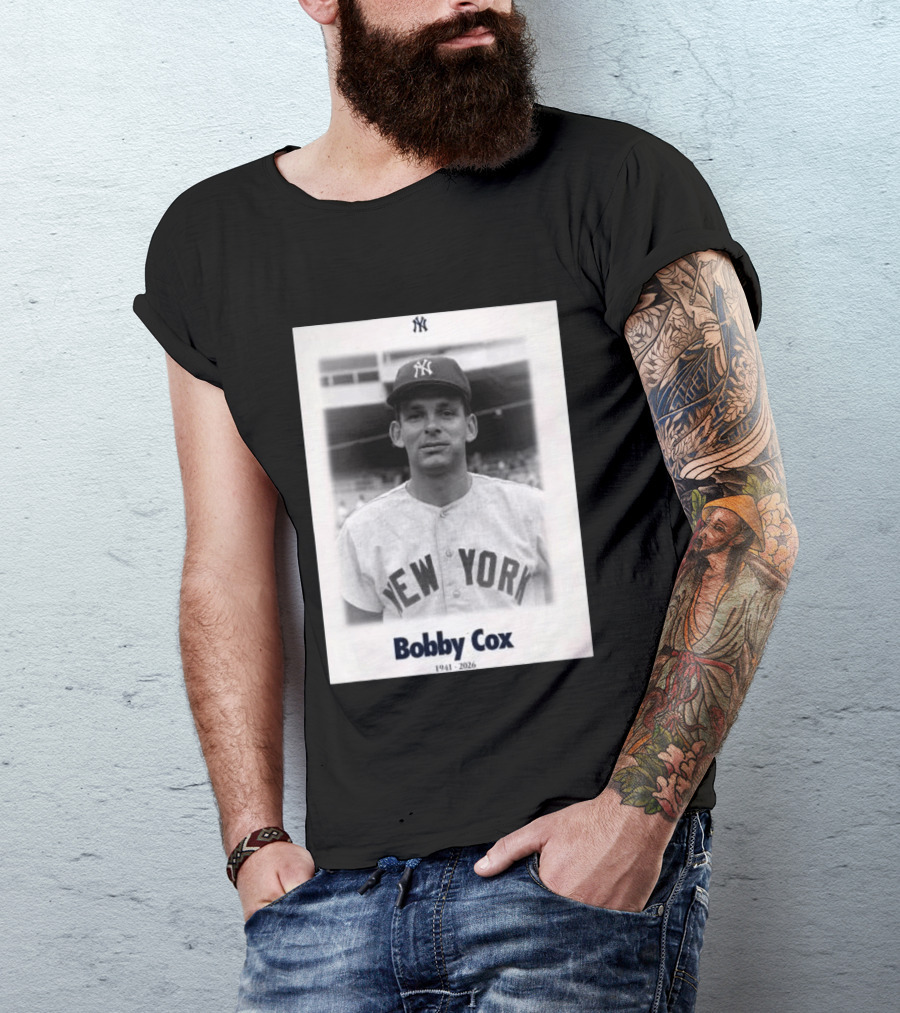 New York Yankees Bobby Cox 1941 2026 T-Shirt