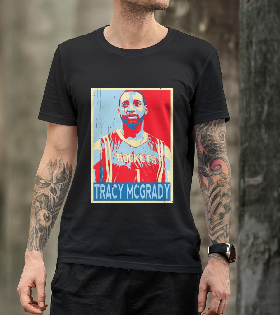 Tracy McGrady Rockets Houston NBA Basketball T-Shirt